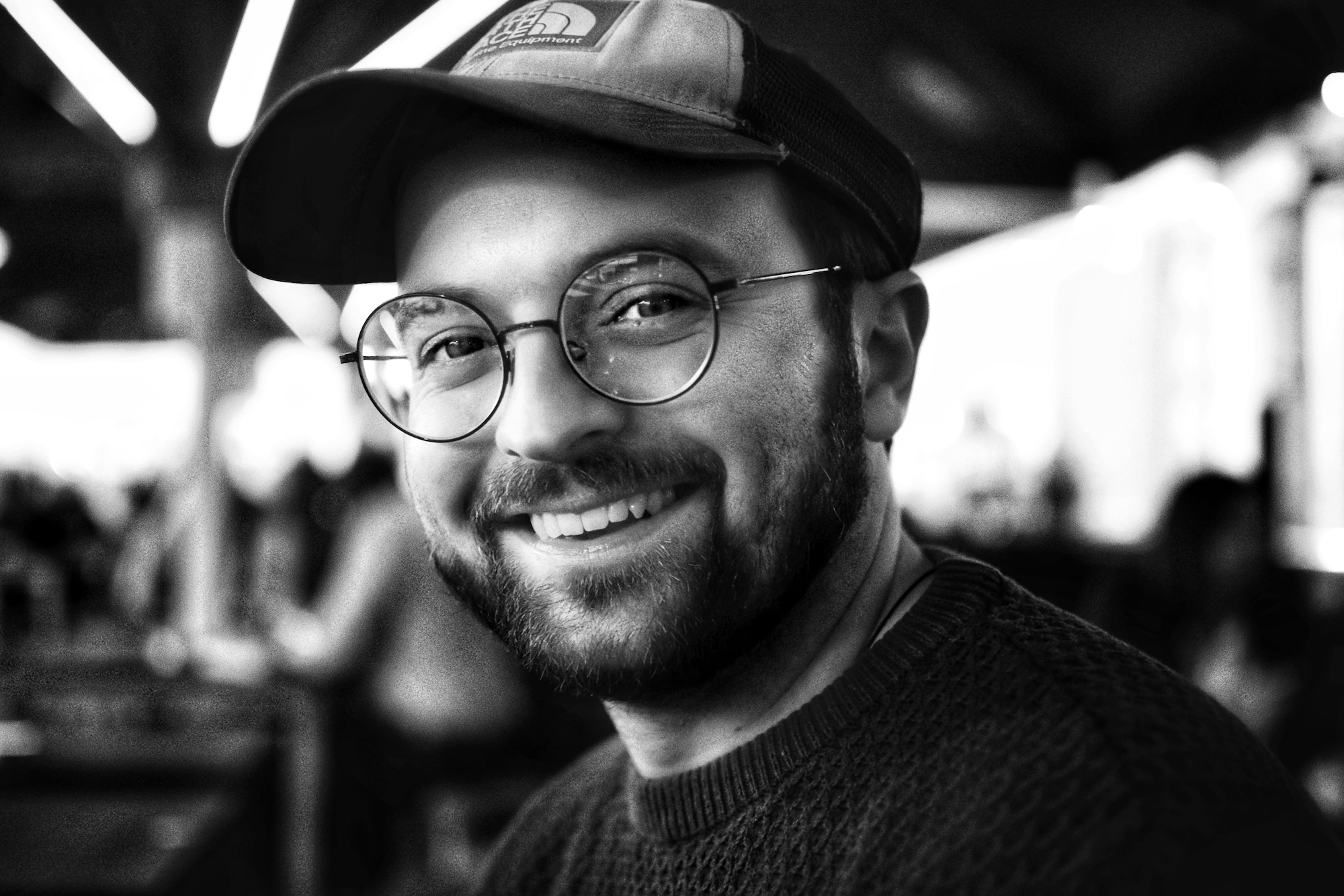 A photo of me in black and white